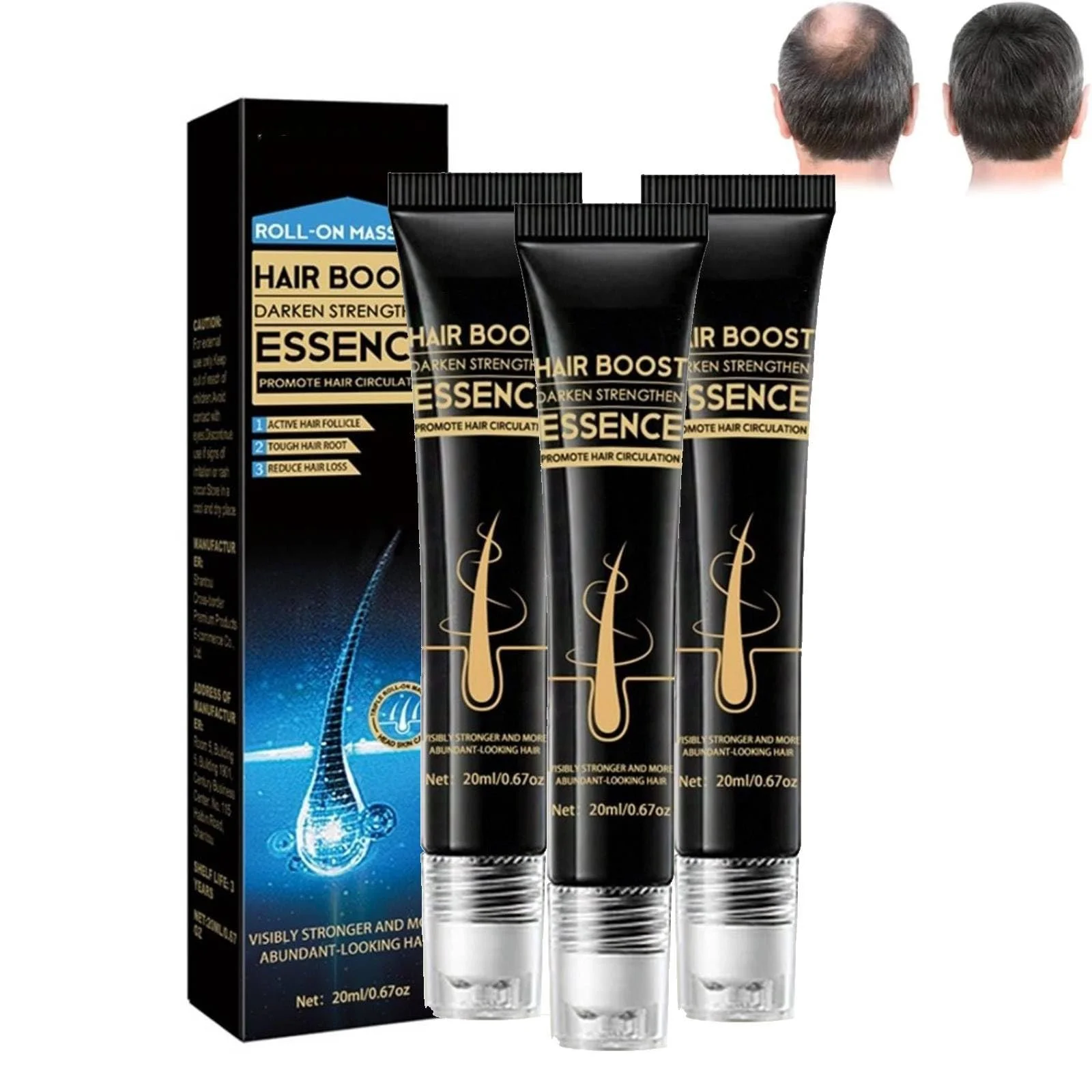 Есенція-ролик для росту волосся з біотином Biotin, сироватка для прискорення росту волосся (3 штуки), фото №1 Есенція-ролик для росту волосся з біотином Biotin, сироватка для прискорення росту волосся (3 штуки), фото №1