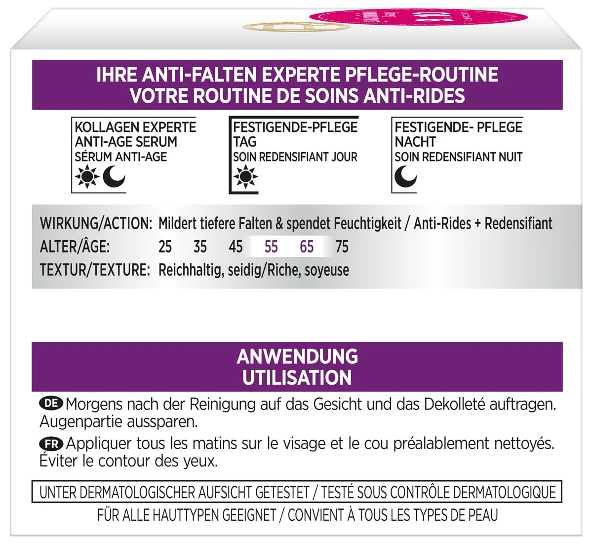 Денний крем L'Oréal Paris Wrinkle Expert 55+ Calcium 50 мл, фото №2 Денний крем L'Oréal Paris Wrinkle Expert 55+ Calcium 50 мл, фото №2