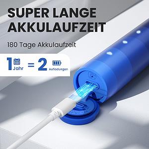 Зубна щітка електрична Oclean Flow звукова 76000 рухів/хв Синій synthetic.ua - Фото 1