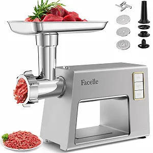 Мясорубка Facelle 2000 W с насадками из нержавеющей стали - Фото 1