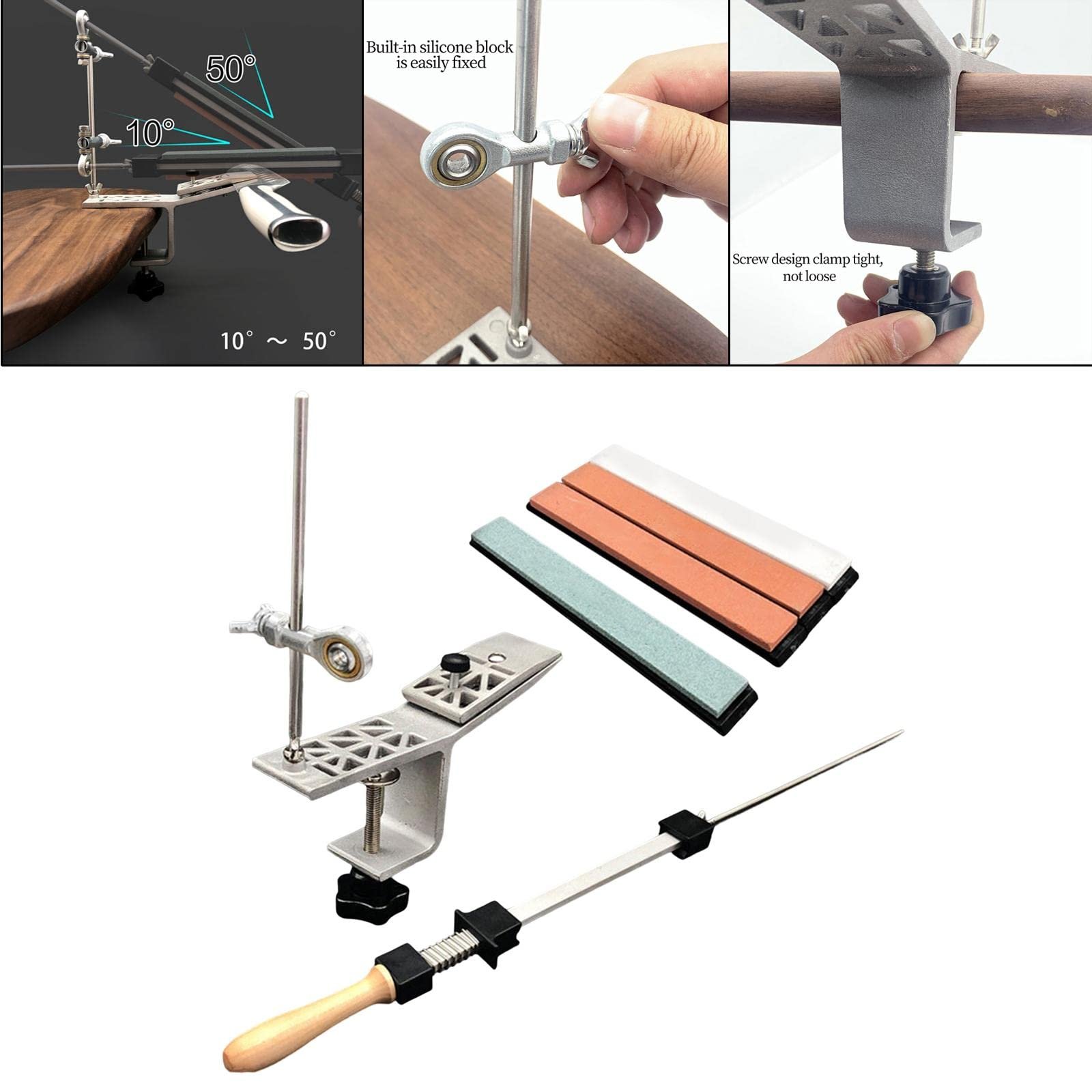 Точильна система для ножів F Fityle професійна з фіксованим кутом набір, фото №5 Точильна система для ножів F Fityle професійна з фіксованим кутом набір, фото №5