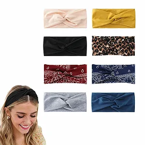 Набор из 8 женских летних спортивных повязок на голову. - Фото 1