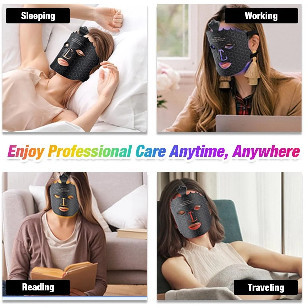 LED Маска для обличчя HIULLEN 7-кольорова світлотерапія, фото №7