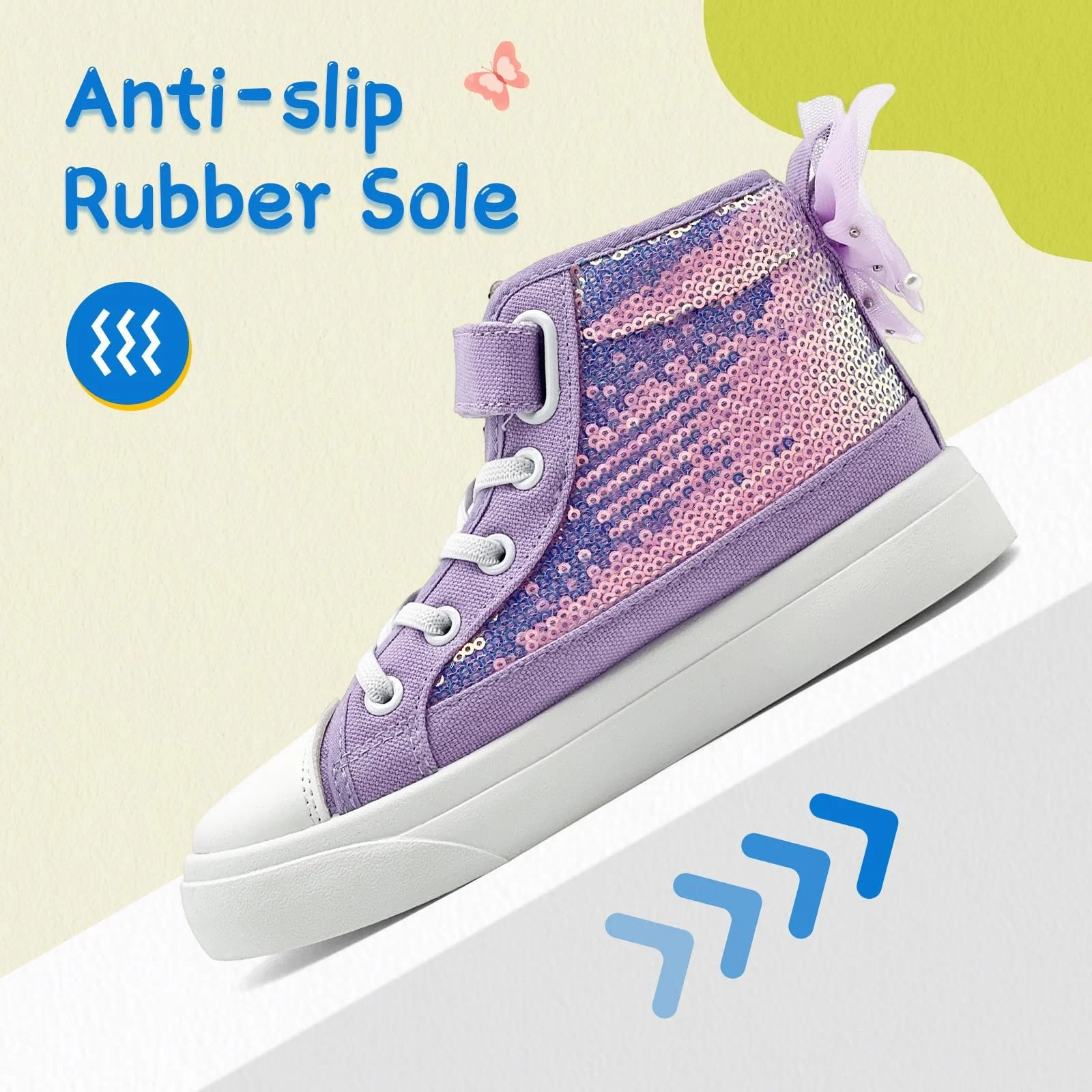 Дитячі Кросівки Sharllen High-Top Glitter, фото №3