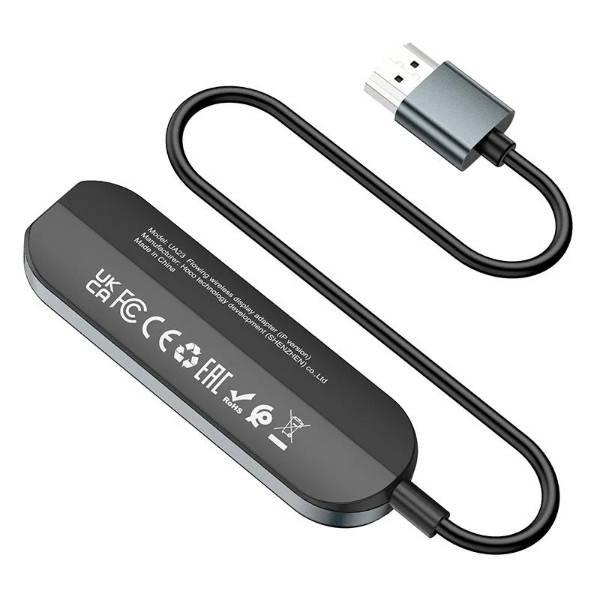Кабель-переходник HOCO UA23 Flowing wireless display adapter IP version Черный, фото №1 Кабель-переходник HOCO UA23 Flowing wireless display adapter IP version Черный, фото №1