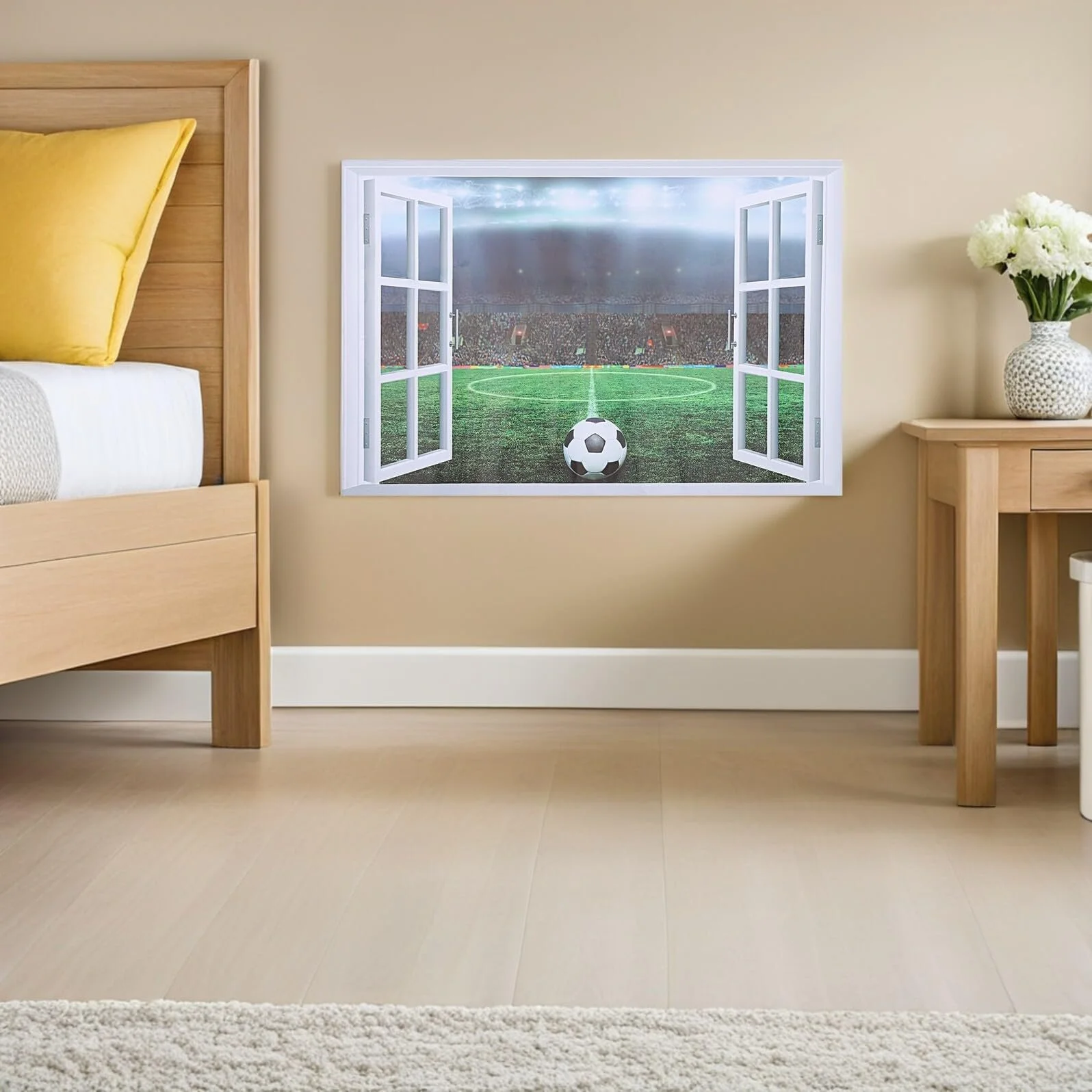 3D Наклейка на стіну Футбольний стадіон 38 x 58 см, фото №7 3D Наклейка на стіну Футбольний стадіон 38 x 58 см, фото №7
