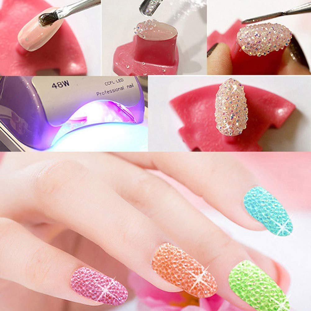 Мікроциркон Кристал Піксі 3D для дизайну нігтів Generic 1.3 мм Міні Стрази, фото №2