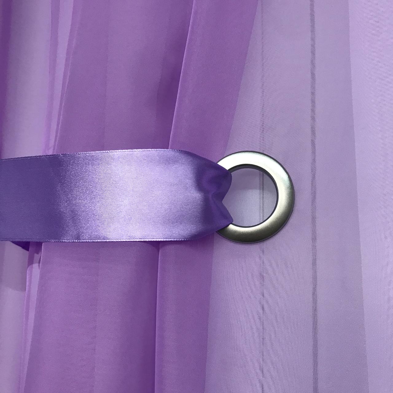 Шифоновая занавеска 400x170 cm ALBO Фиолетовая (KU-144-18), фото №4