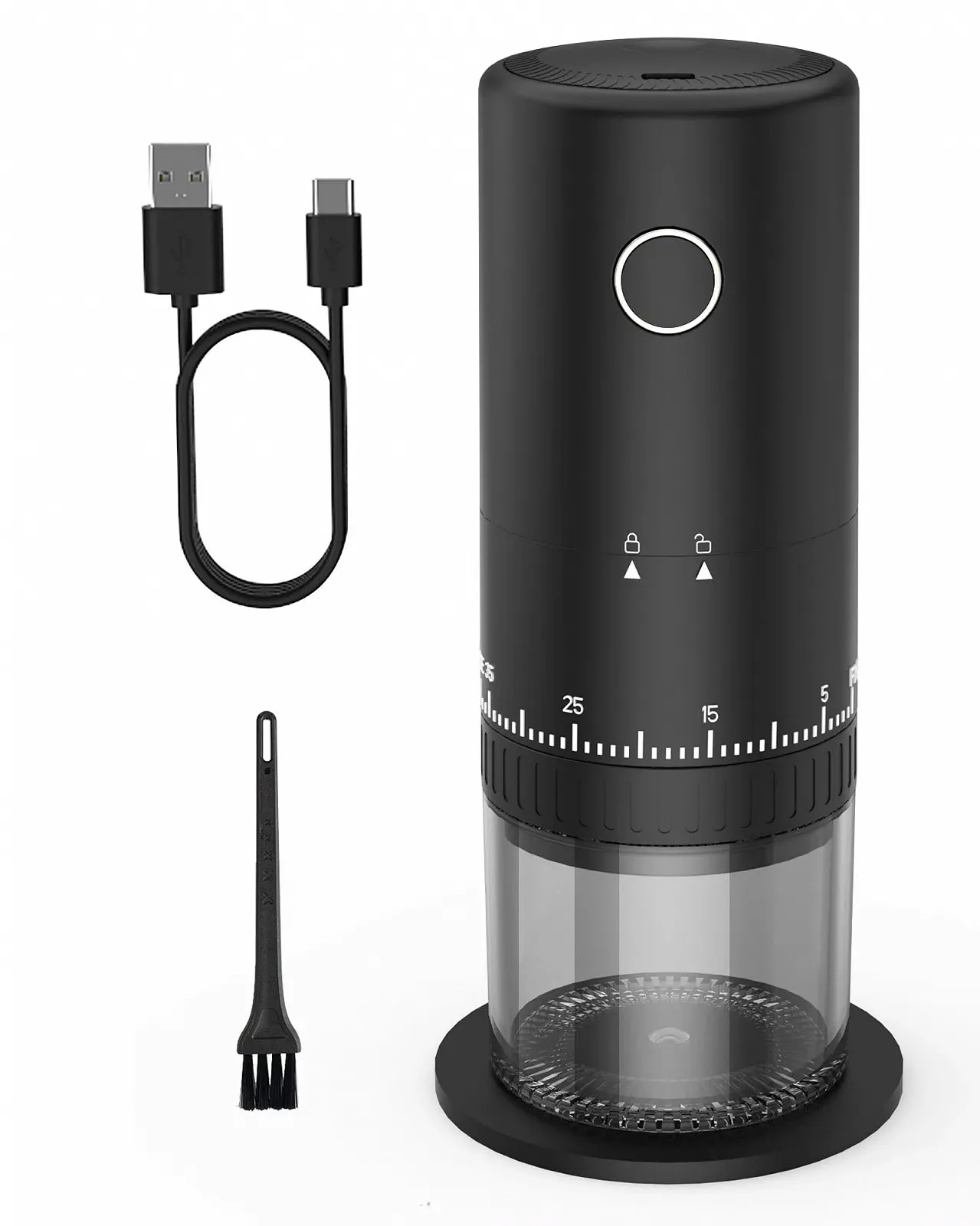Кофемолка аккумуляторная CEVING ProGrind X1 с возможностью помола во время зарядки, 38 настроек помола, керамические жернова, батарея 2000 мАч, портативная, фото №1 Кофемолка аккумуляторная CEVING ProGrind X1 с возможностью помола во время зарядки, 38 настроек помола, керамические жернова, батарея 2000 мАч, портативная, фото №1