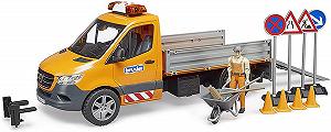 Детская игрушка Bruder грузовик дорожной службы Mercedes Benz Sprinter 02677 - Фото 1