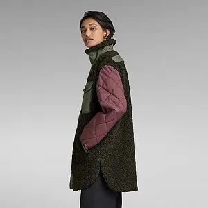 Жіноча куртка G‑Star Teddy Mix Jacket Oversized - S synthetic.ua - Фото 1