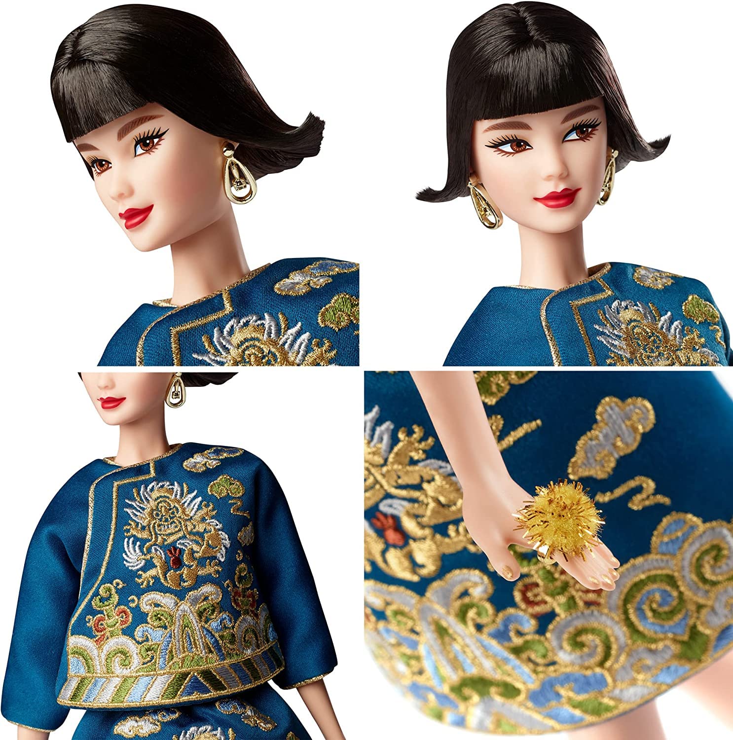 Кукла Barbie 2023 Lunar New Year Дизайн от Guo Pei, фото №3