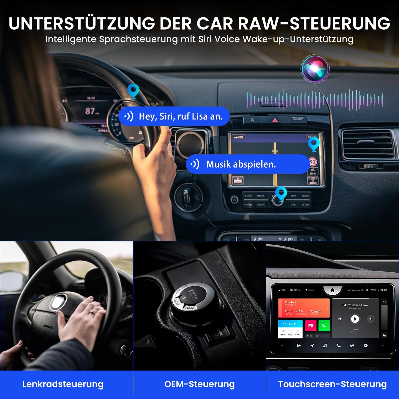 Беспроводной адаптер CarPlay Бренд не указан Модель не указана Характеристики: совместим с iPhone, преобразует проводное подключение в беспроводное, ключ CarPlay, подключи и работай для Apple iOS 10+ и автомобилей с 2019+, интеллектуальное голосовое управление Цвет: черный, фото №5
