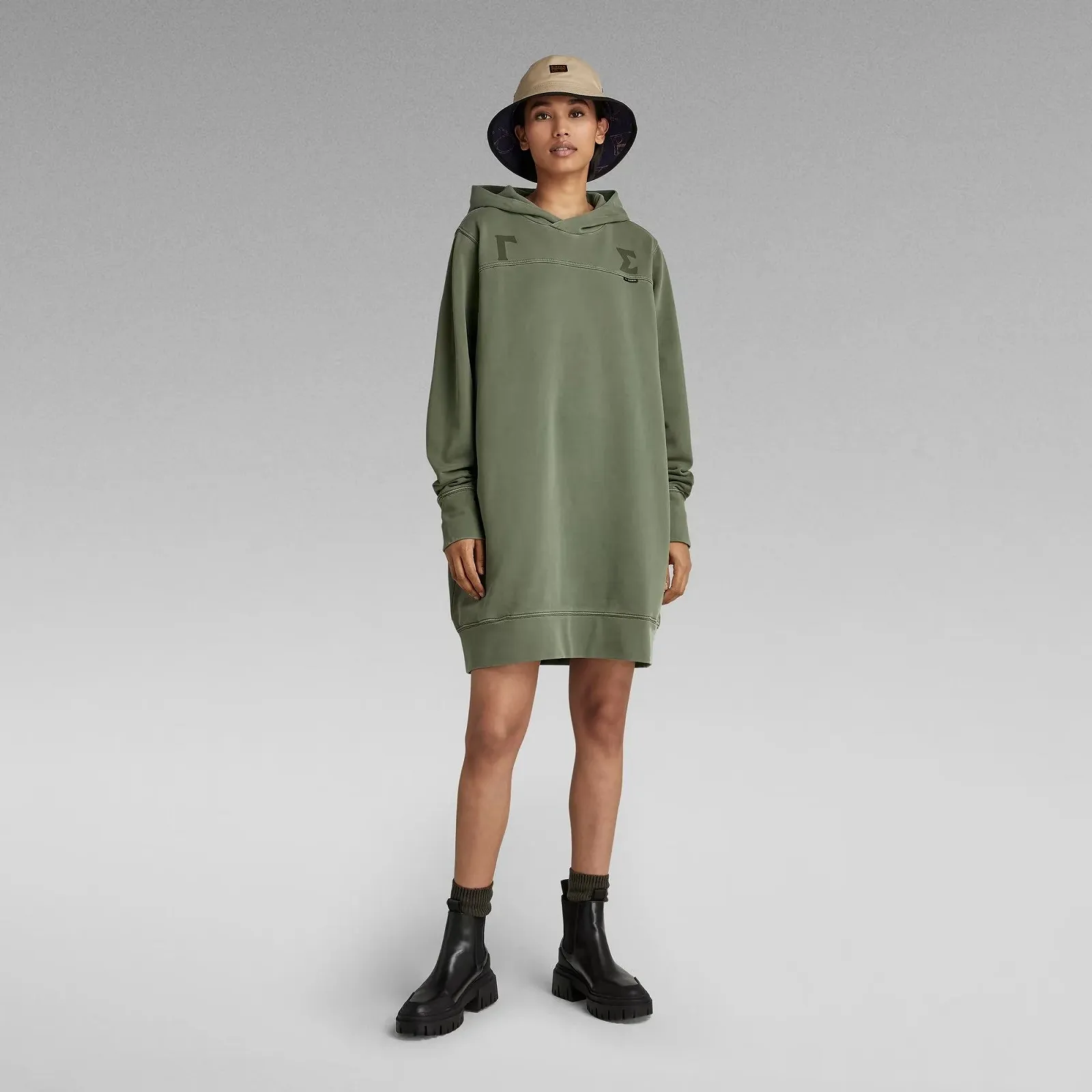 Жіноча сукня G-Star RAW Gamma Sigma Loose Hooded Sweat Dress - XS, фото №5