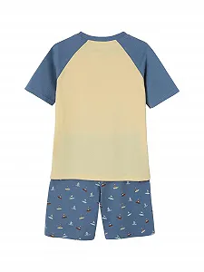 Пижама Vertbaudet Летний серфинг для мальчиков (2 шт. в упаковке) synthetic.ua - Фото 1