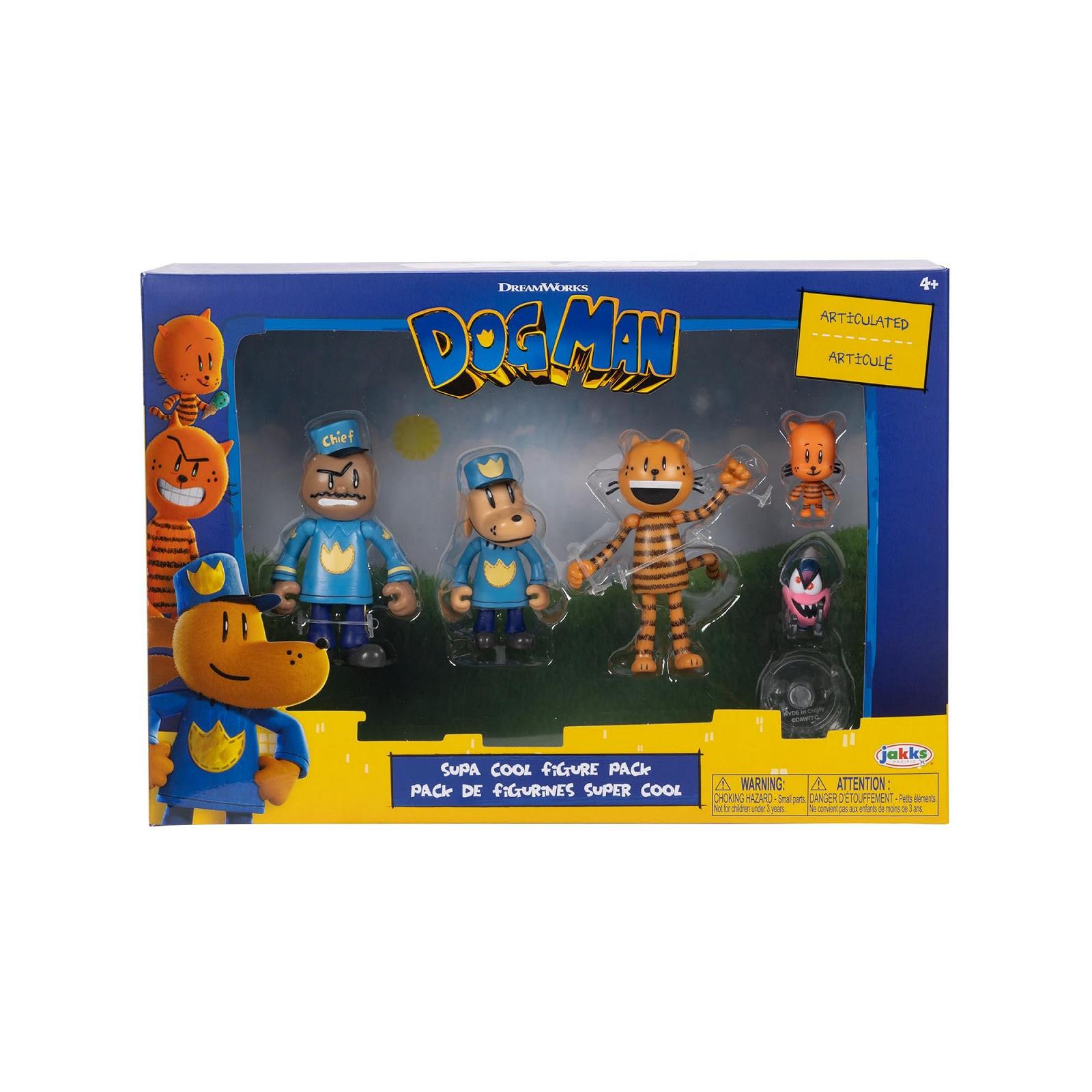 Фігурки Jakks Pacific Dog Man Ліл Піті, Піті, Шеф і Фліппі, 6,35 см, фото №2