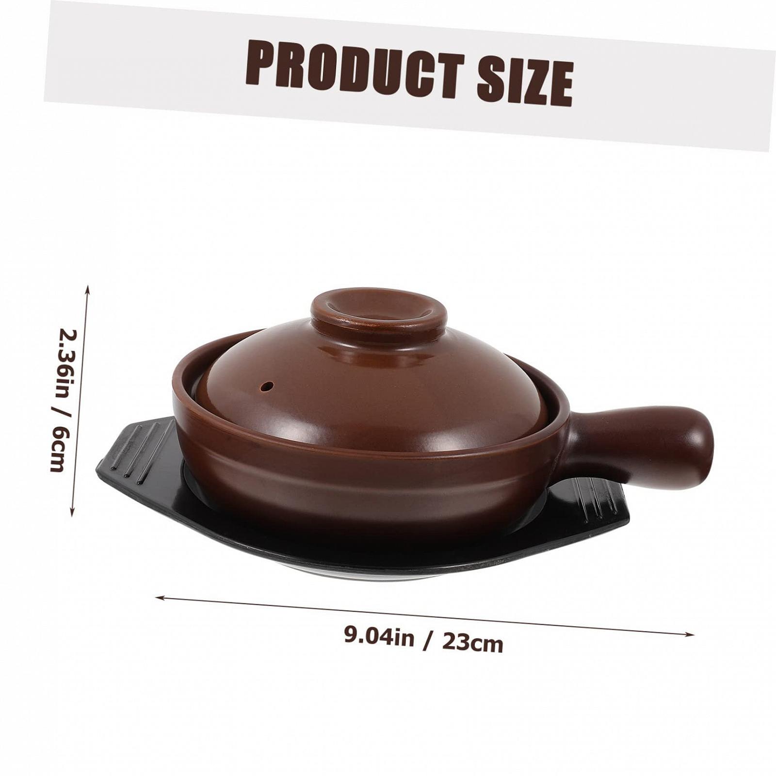 Ківш Sosoport керамічний з ручкою плоске дно, фото №2