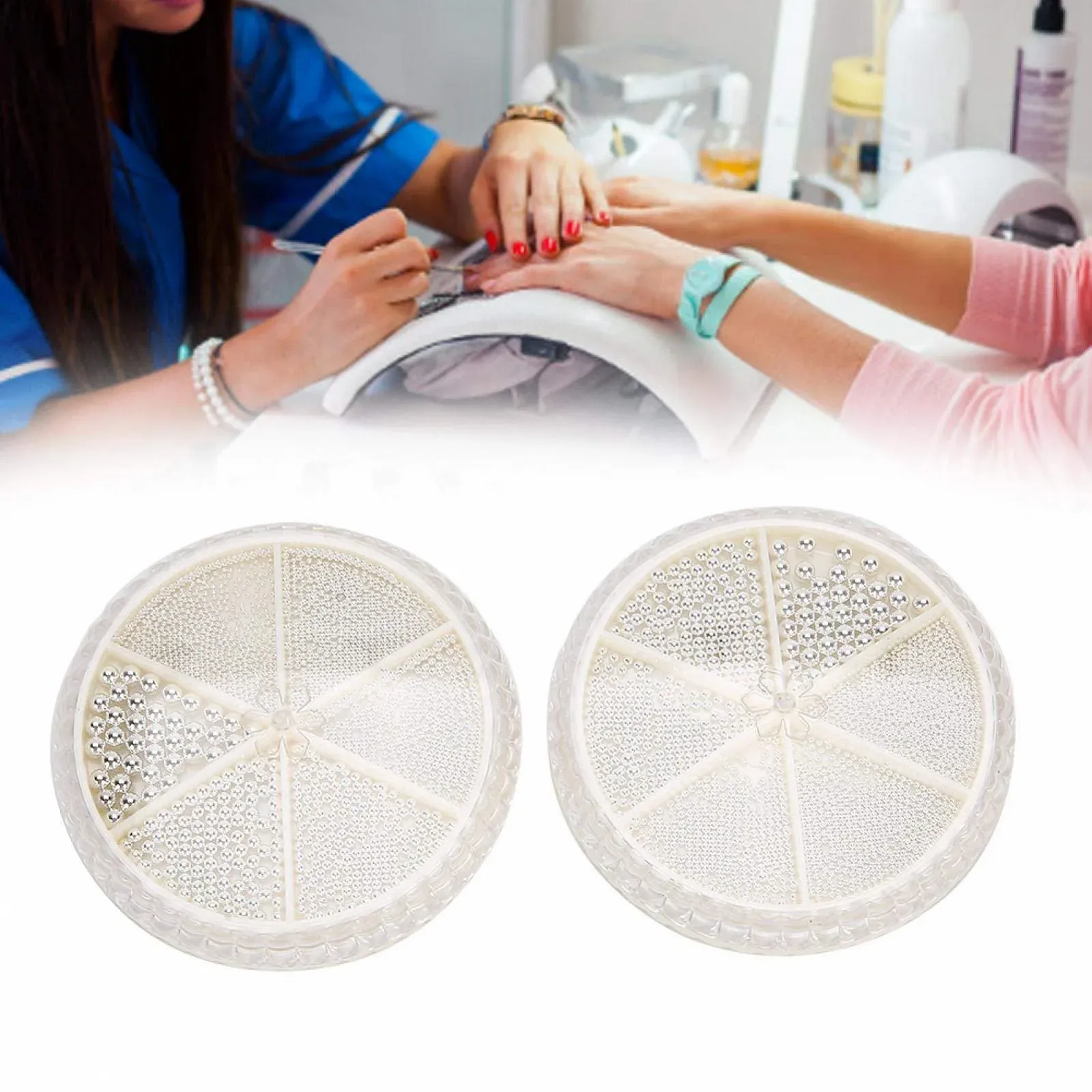 Бісер Аксесуари 6 Сітка Салонний Дизайн Нігтів Міцні Стрази для Домашнього Використання, фото №9