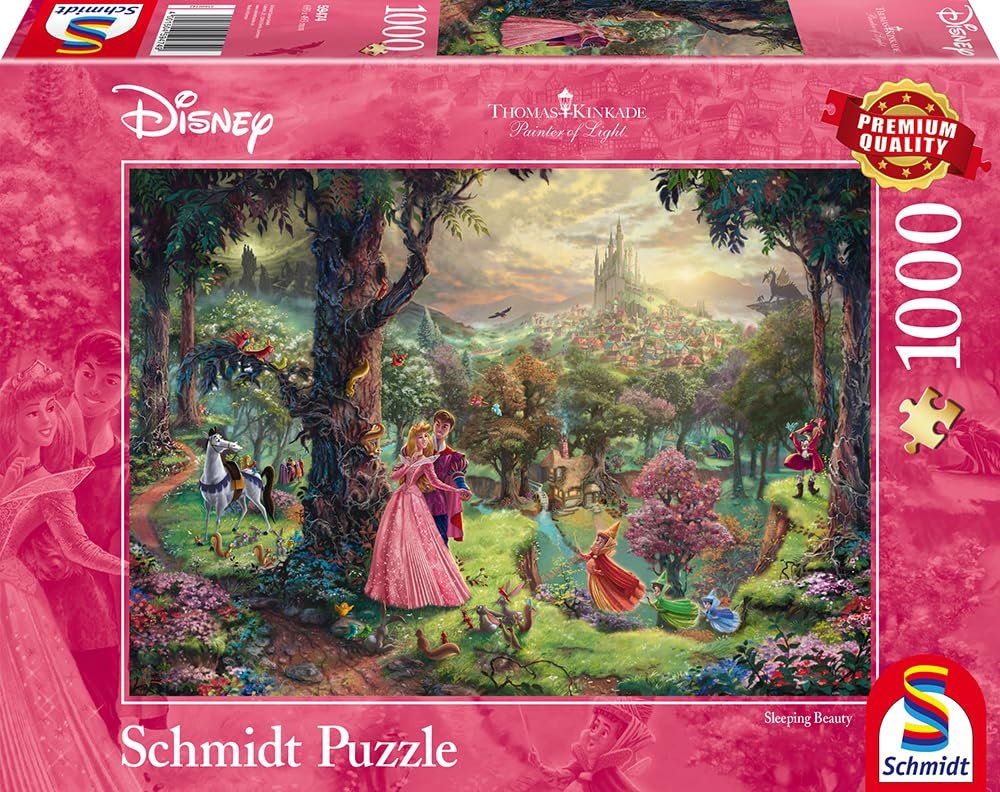Пазл Schmidt Spiele Thomas Kinkade Disney Sleeping Beauty 59474 1000 деталей Разноцветный, фото №4