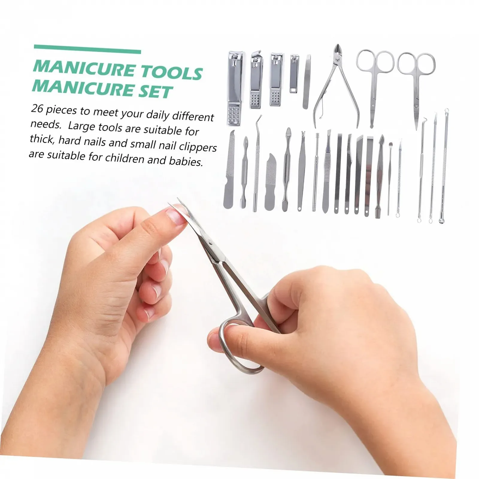 Набор для маникюра WRITWAA 26 предметов, фото №9 Набор для маникюра WRITWAA 26 предметов, фото №9