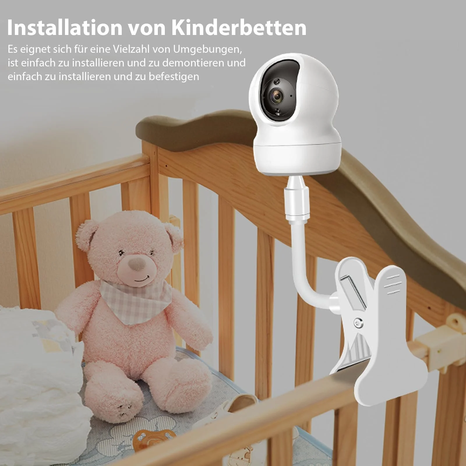 Кріплення для відеоняні Bamyli Hello Baby & SpaceView Pro біле, фото №6 Кріплення для відеоняні Bamyli Hello Baby & SpaceView Pro біле, фото №6