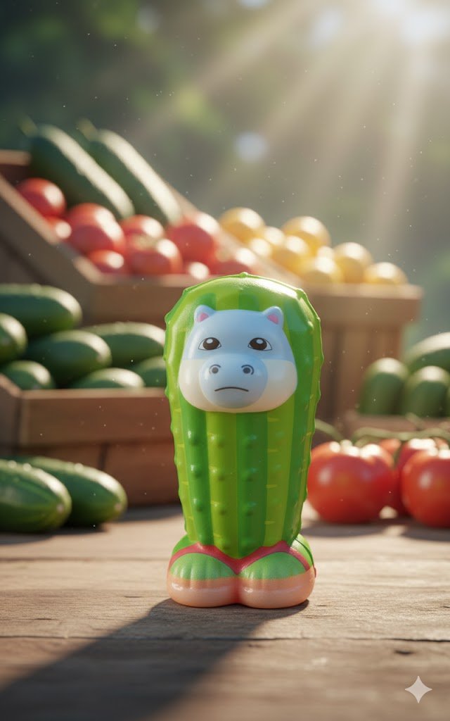 Іграшка антистрес сквіш або щось типу гіпопотама бегемот-кактус Italian Brainrot Італійський брейнрот іграшка для дітей 10 см, фото №1