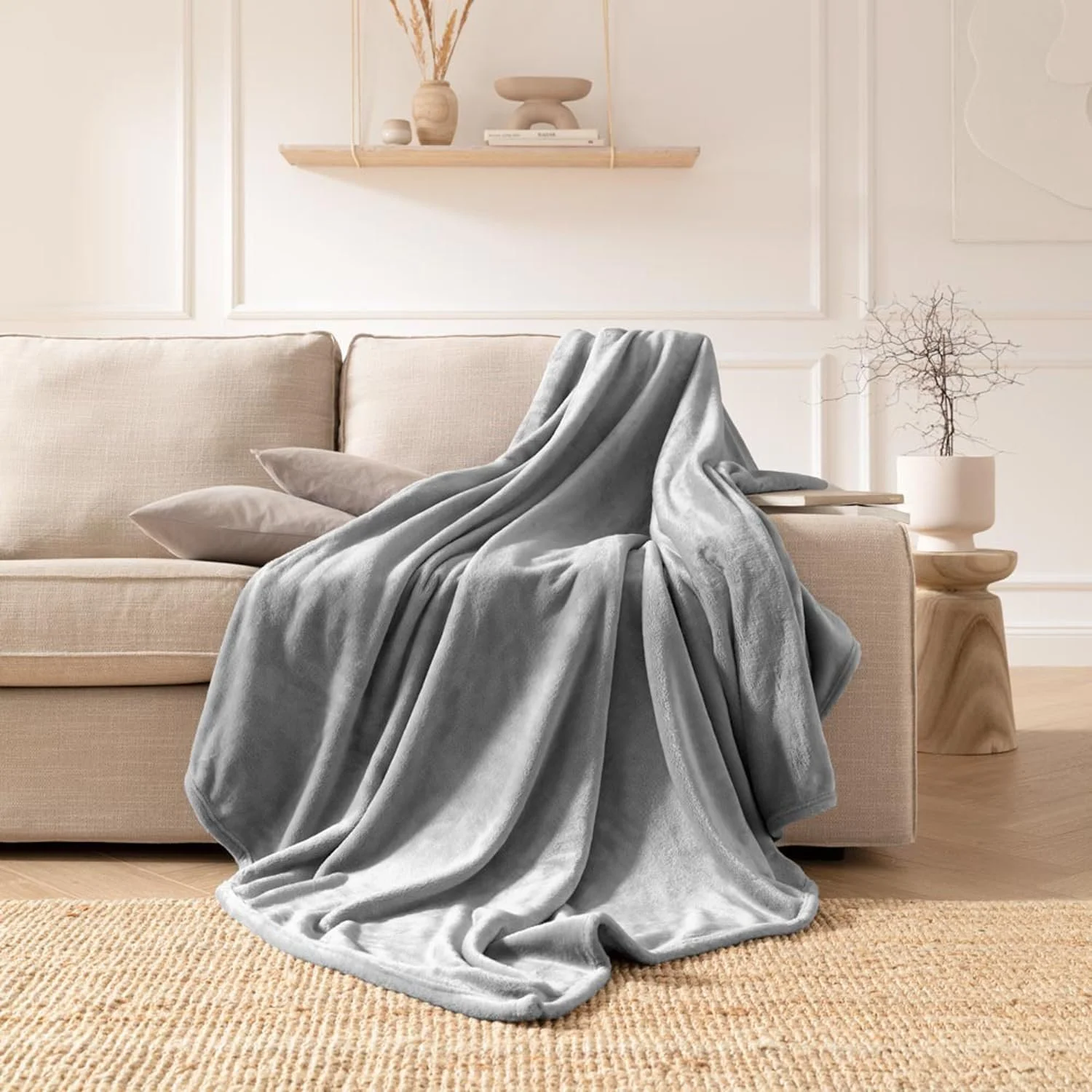 Покривало ESTELLA Cuddly Blanket Polar Fleece Срібний 150 x 200 см, фото №5