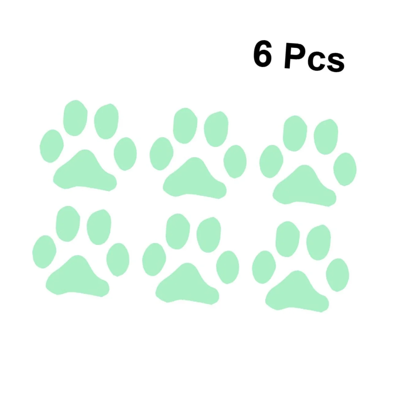 Набір наклейок на стіну BESTYASH Fluorescent Paws Самоклеючі 6 шт., фото №7