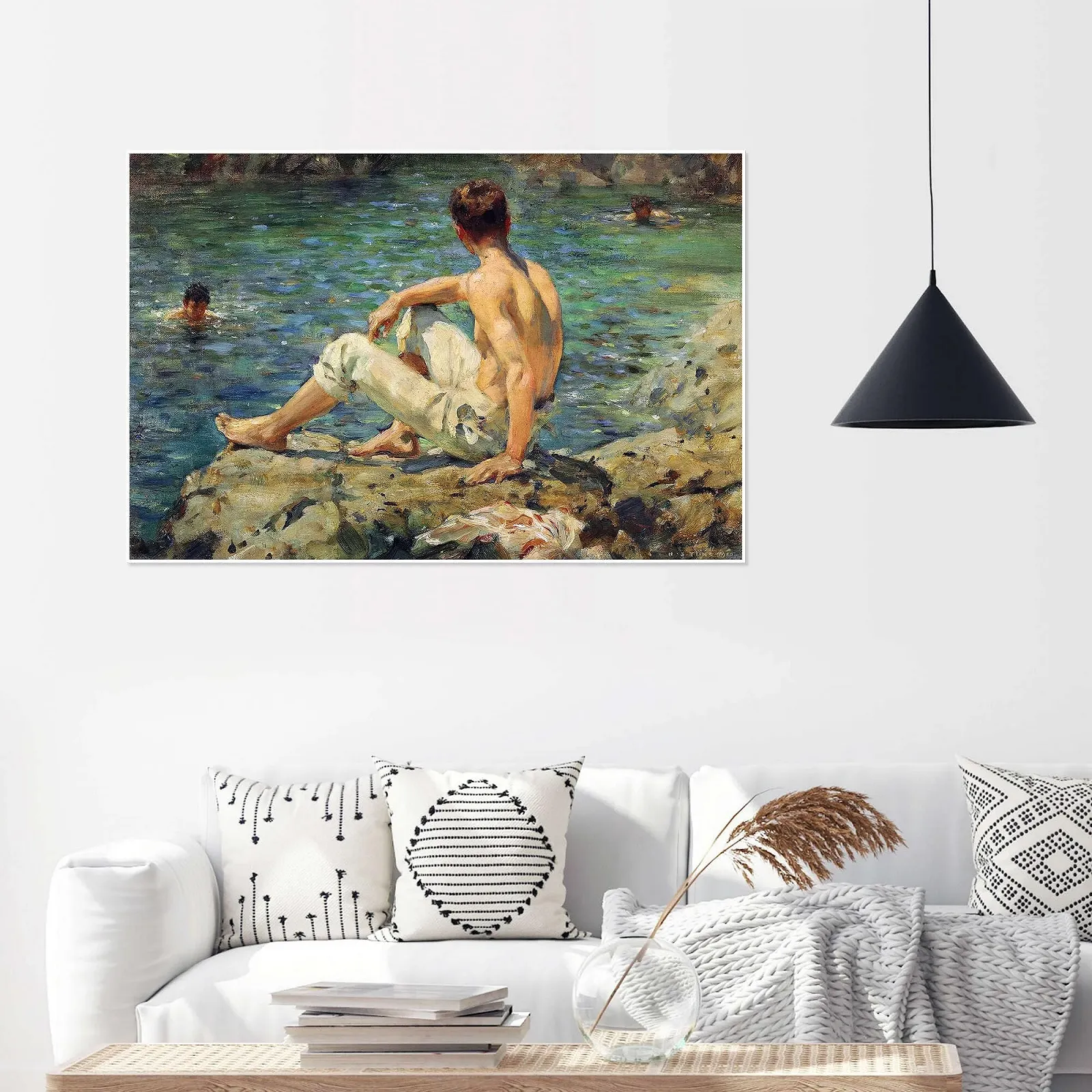 Постер Henry Scott Tuke Green and Gold 60 x 40 см Импрессионизм, фото №4