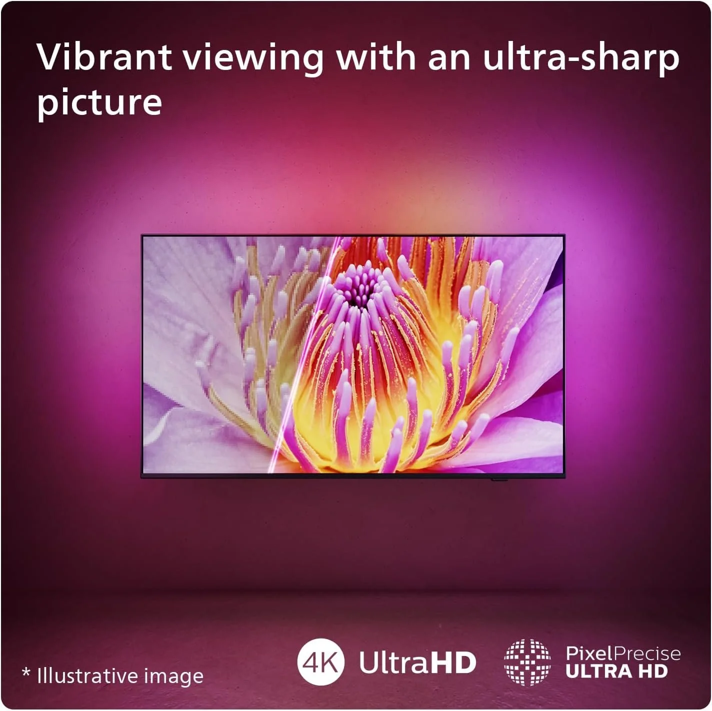 Телевізор 43" Philips Ambilight 43PUS8109 / 4K / 60 Гц / LCD / Smart TV / Wi-Fi / Bluetooth / T2, фото №3