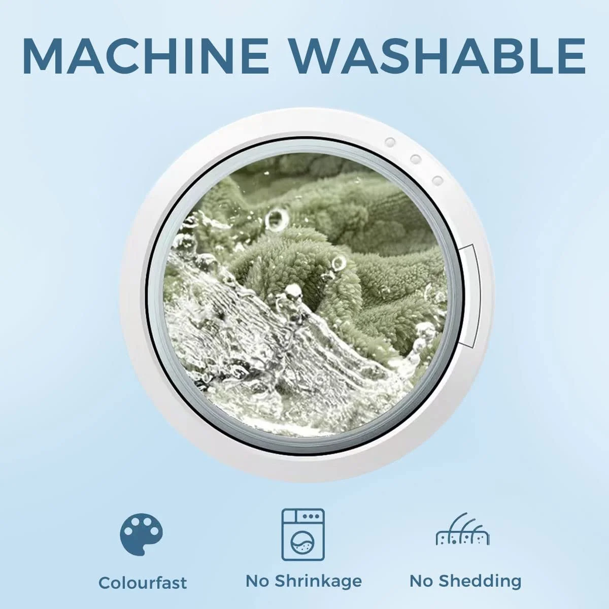 Покривало зі штучного кролячого хутра Fouriding Бежевий, 100 x 160 см, фото №4