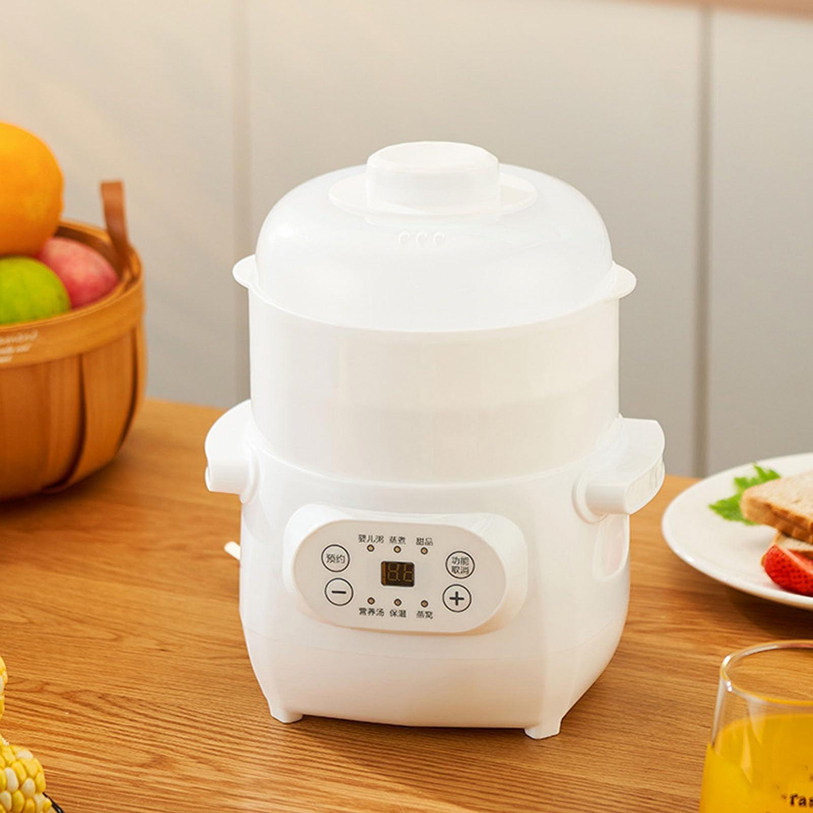 Электрическая тушенка Kelepu 1L 200W Керамическая вставка Универсальная электрическая тушенка для каши, рисового супа, фото №5