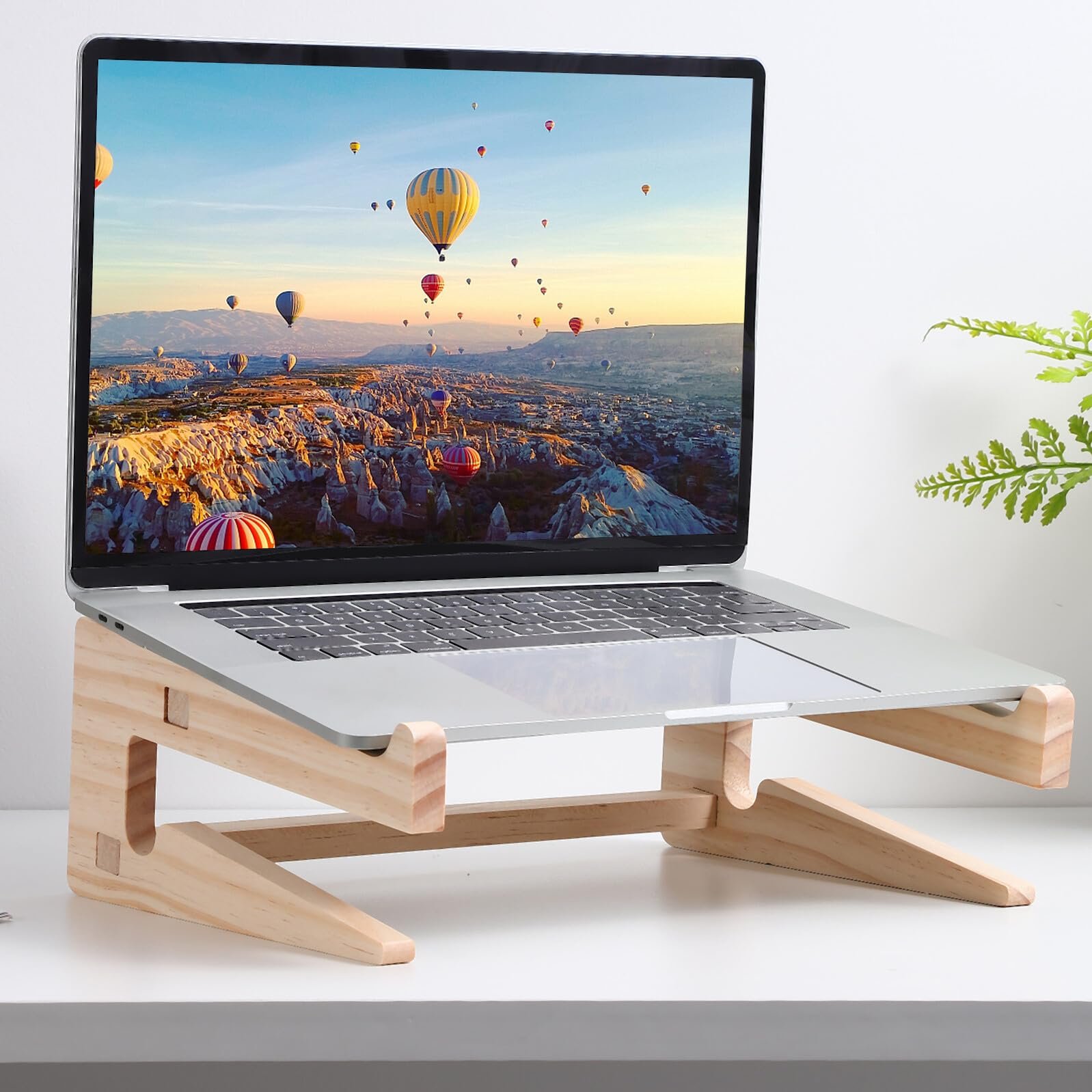 Эргономичная деревянная подставка для ноутбука, регулируемая по высоте, стабильная охлаждающая подставка для стола и кровати, простая сборка, фото №9 Эргономичная деревянная подставка для ноутбука, регулируемая по высоте, стабильная охлаждающая подставка для стола и кровати, простая сборка, фото №9