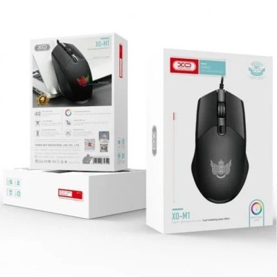 Мышка XO M1 RGB USB Black (XO-M1-BK), фото №2 Мышка XO M1 RGB USB Black (XO-M1-BK), фото №2