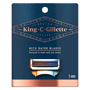 Сменные кассеты для бритья Gillette King C. Neck 3 шт. - Фото 1