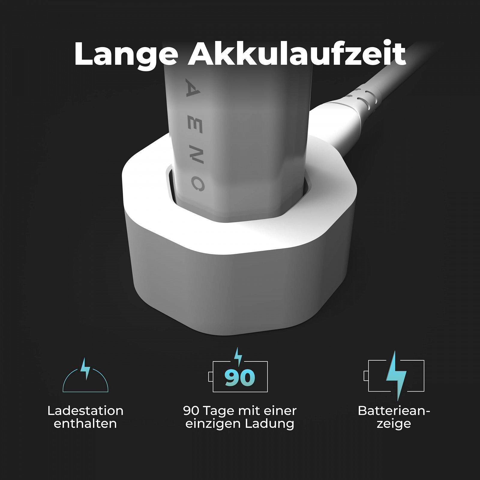 Електрична звукова зубна щітка AENO DB1S 12 режимів 46 000 вібрацій/хв 90 днів роботи, фото №6