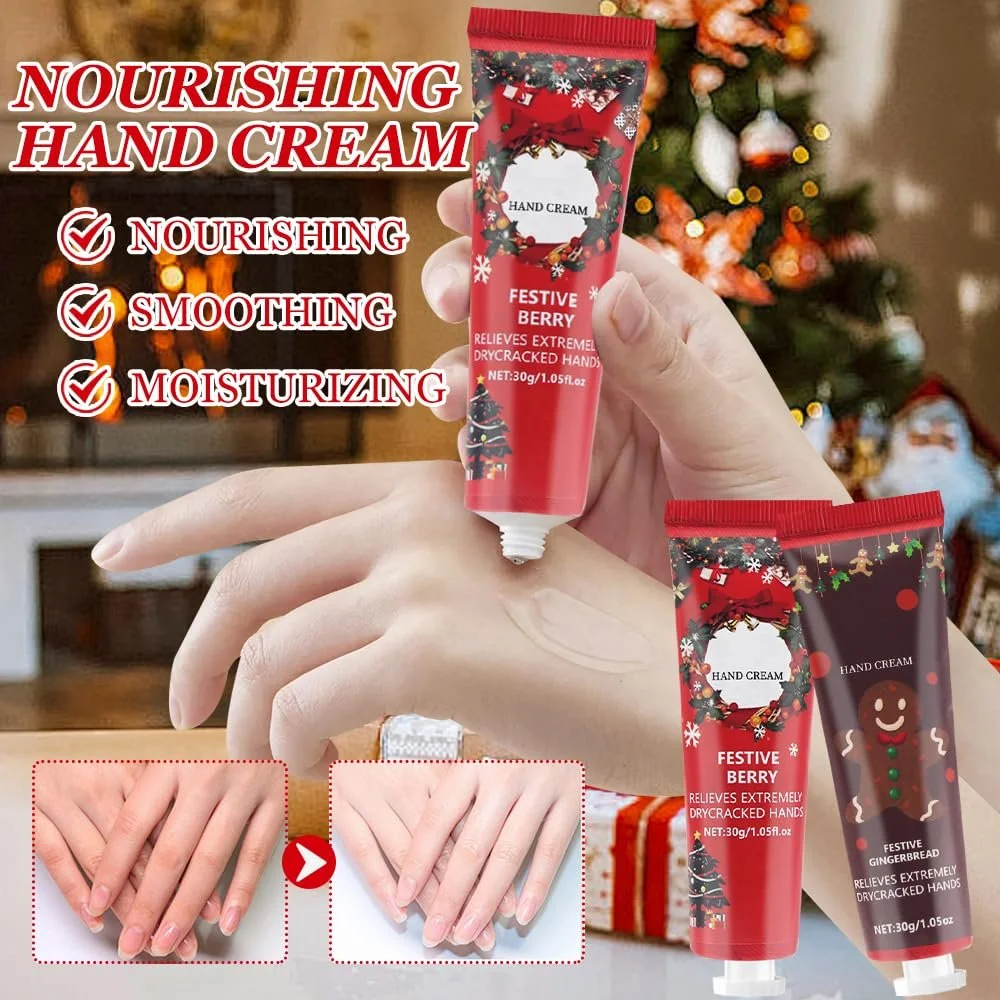 Набір кремів для рук, Різдвяний подарунковий набір кремів для рук (6 шт. в упаковці), фото №4