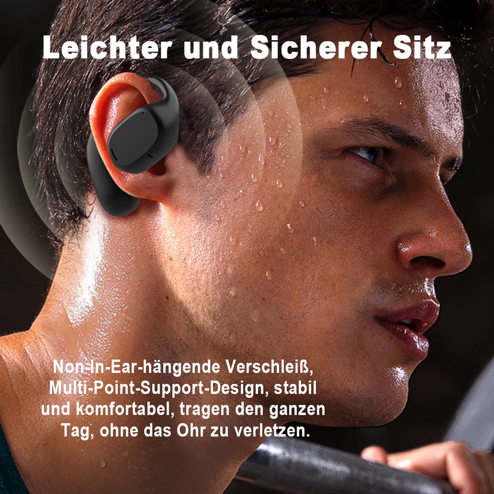 Наушники Bone Sound Air Line Bone Conduction Открытого типа Bluetooth Спортивные, фото №2