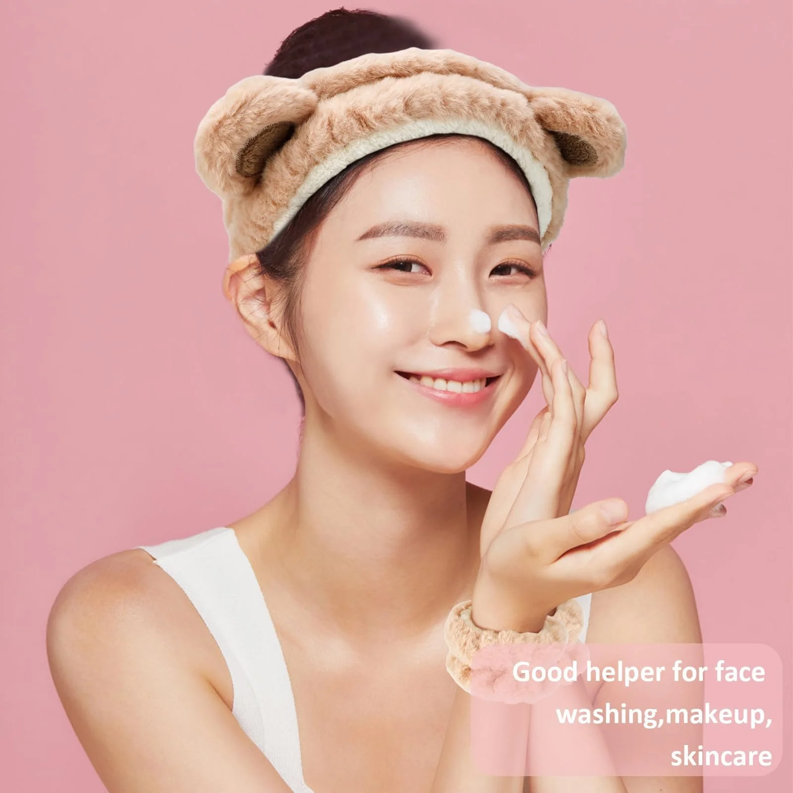 Пов'язка для волосся косметична для макіяжу та вмивання, фото №4