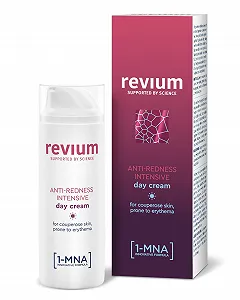Денний крем Rosacea Anti-Redness Intensive для шкіри схильної до еритеми та еритрозу з фільтрами UVA та UVB, молекулою 1-MNA, екстрактом червоних водоростей коралового моху та ацеролою - Фото 1