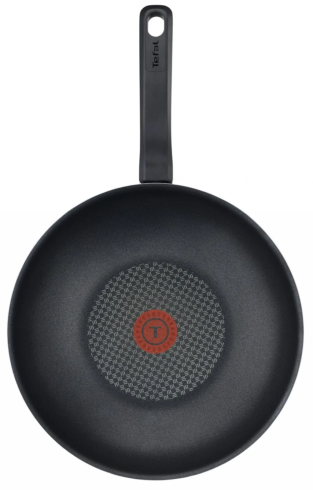 Сковорода-Wok Tefal Resist D52619 28 см, антипригарное покрытие Safe Titanium, индикатор температуры Thermal Signal, технология Flame Protect, черный, фото №2