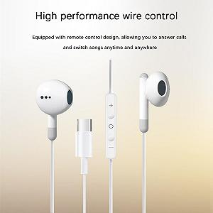 Навушники Jinpojun USB C для Samsung Galaxy S Series Вкладиші Кабельні Чорний synthetic.ua - Фото 1