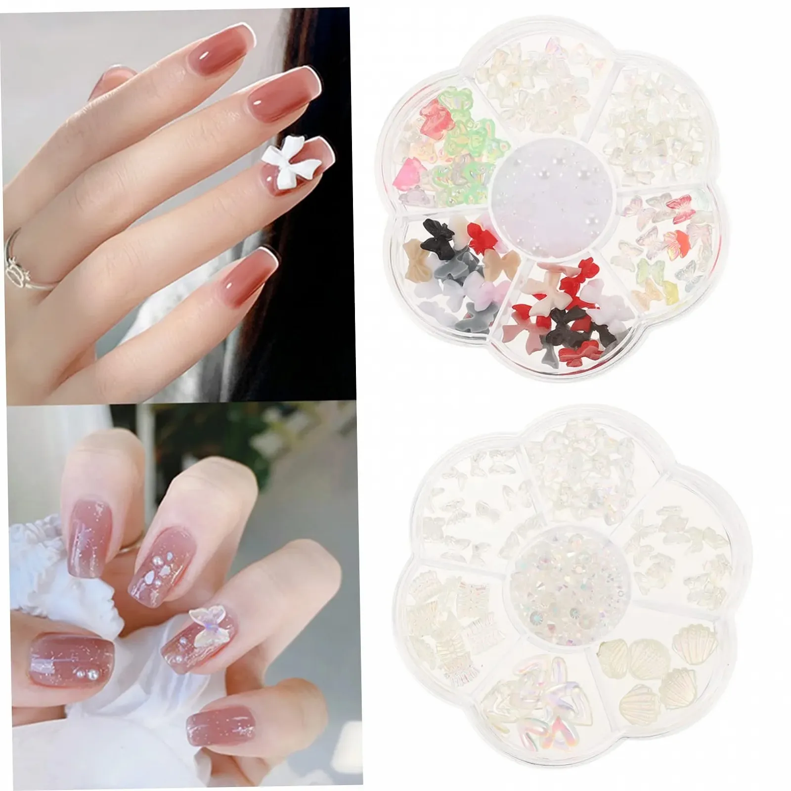 Подвеска для ногтей FOMIYES Бабочка 3D, фото №6