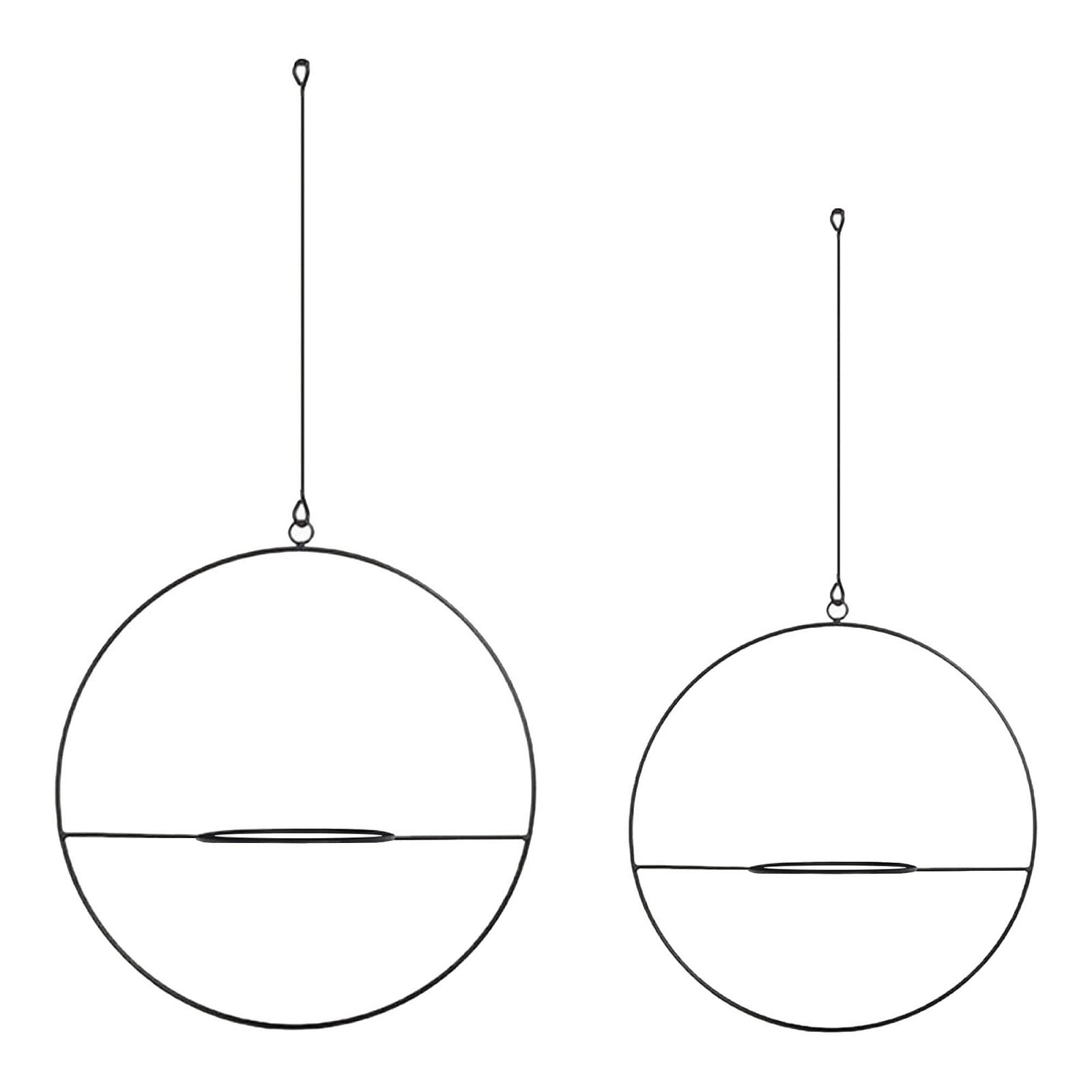 Підвіси для рослин [en.casa] Opsterland Набір з 2 шт. металеві Чорний, фото №2