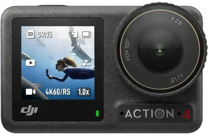 Екшн-камера DJI Osmo Action 4 Adventure Combo / 10Мп / 4К / 240fps / Wi-Fi / Bluetooth / Водонепроникна / Чорна, фото №3