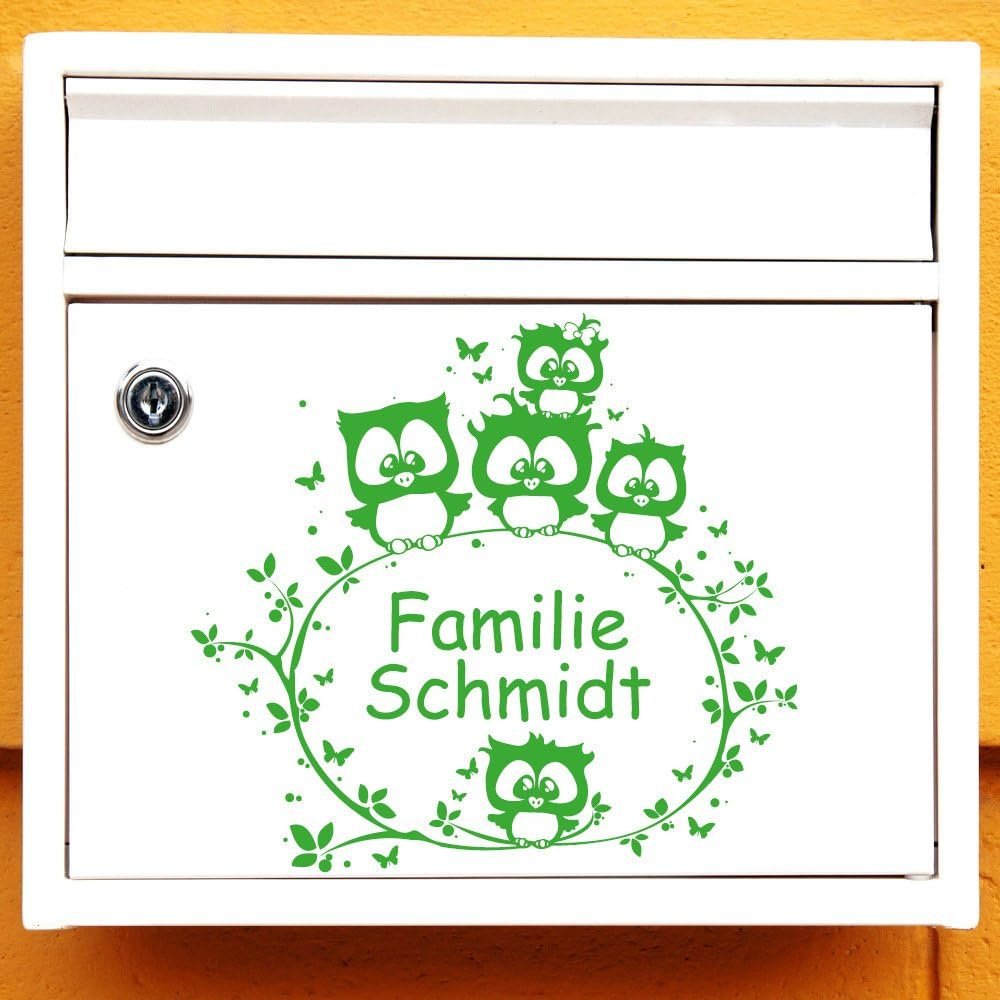 Наклейка для поштової скриньки Wandtattoo-Loft Five Owls on a Branch Прозора 20 x 21 см, фото №4 Наклейка для поштової скриньки Wandtattoo-Loft Five Owls on a Branch Прозора 20 x 21 см, фото №4