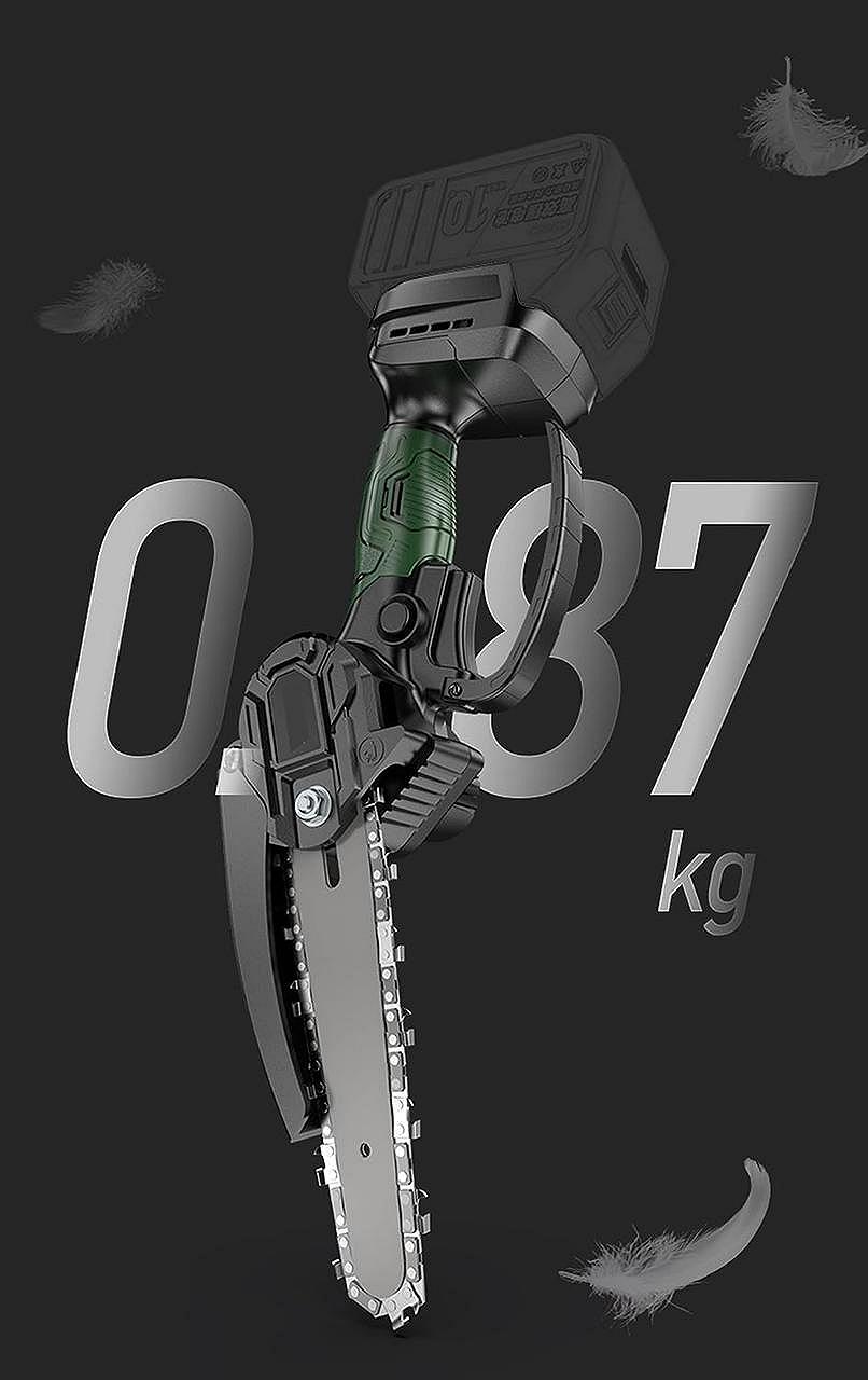 Аккумуляторная цепная пила Tanzu Шина 4 дюйма 1 аккумулятор 2 цепи, фото №9