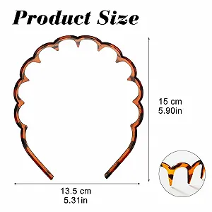 Набор из 4х волнистых пластиковых обручей для волос. synthetic.ua - Фото 1