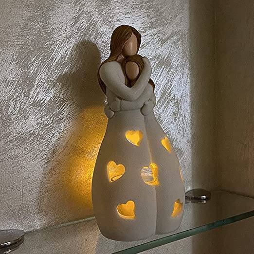 Подсвечник Lecerrot Фигурный "Мать и Дочь" с LED-свечой, фото №5