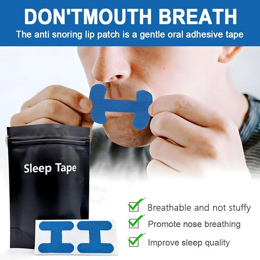 Пластирі для рота для сну проти хропіння, 30 шт, фото №3